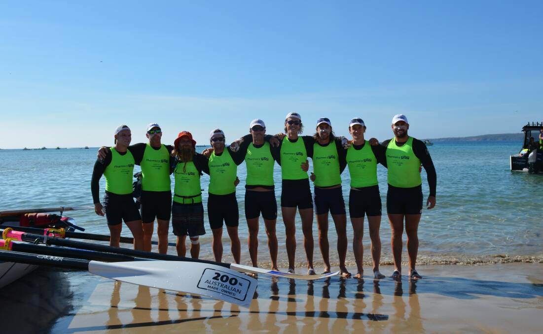 Ready to race: Long Reef Open Men's crew will put in their best effort through to the finish