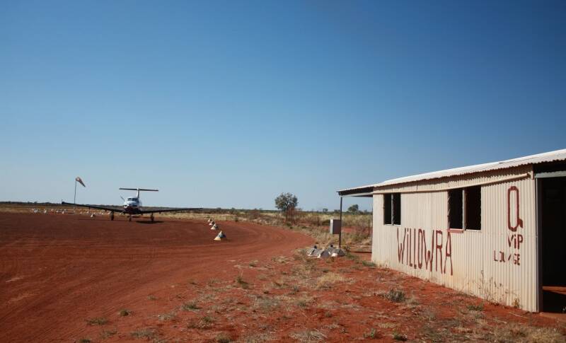 Isolated Willowra has seen extreme heat and flood rain in recent days. Picture: NT Police.