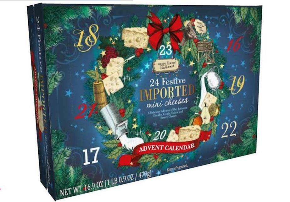 Cheese and wine, truly a match made in heaven. The cheese advent calendar could be hitting Australian shelves soon. Pic: ALDI
