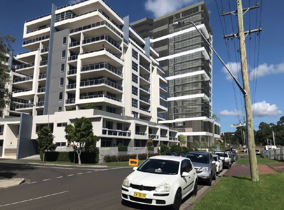 A look at an already-approved apartment block in Belmore Street - at rear - where the developer is hoping to add another four storeys. Picture by ADM Architects