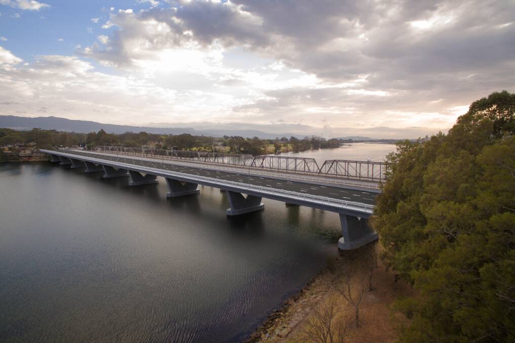 A new bridge at Nowra will substantially cut travel time, according to Roads and Maritime Services