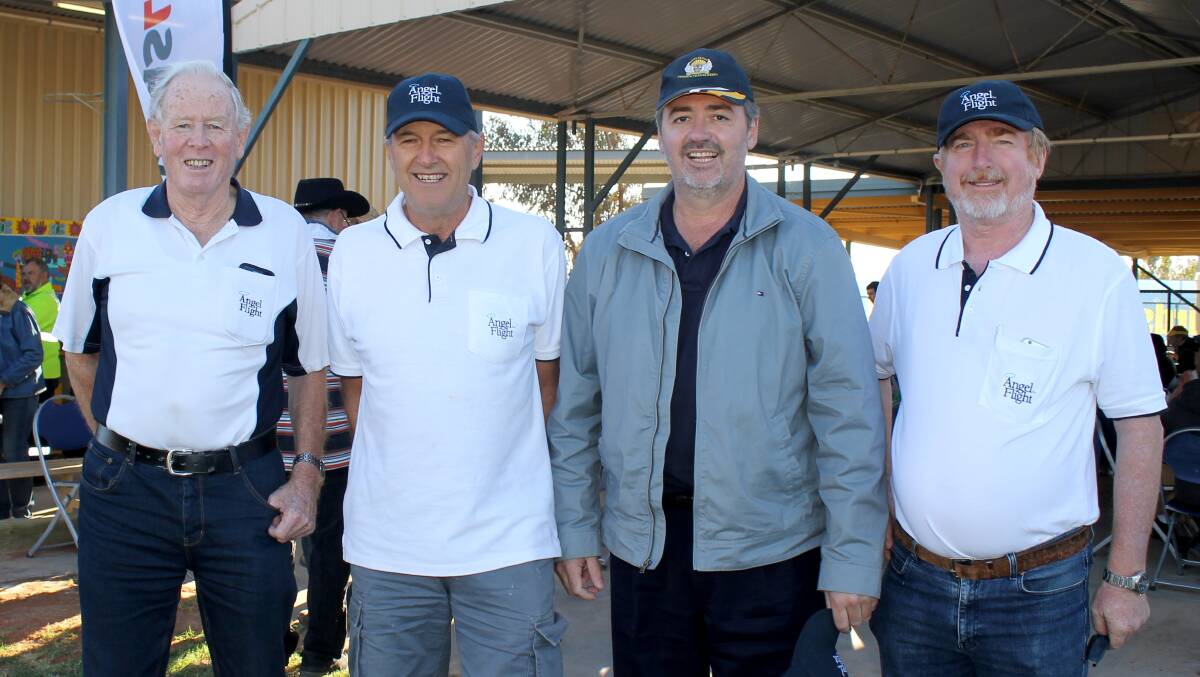 Angel Flight pilots flew in to Birdsville in 2015 to speak at the Angel Flight Outback Trailblazer car rally, which raised money for the organisation.
