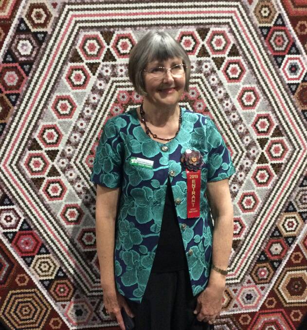 NEEDLEWORK: Pauline Yianakis won first place for her quilt Dear Prudence. Photo: supplied. 