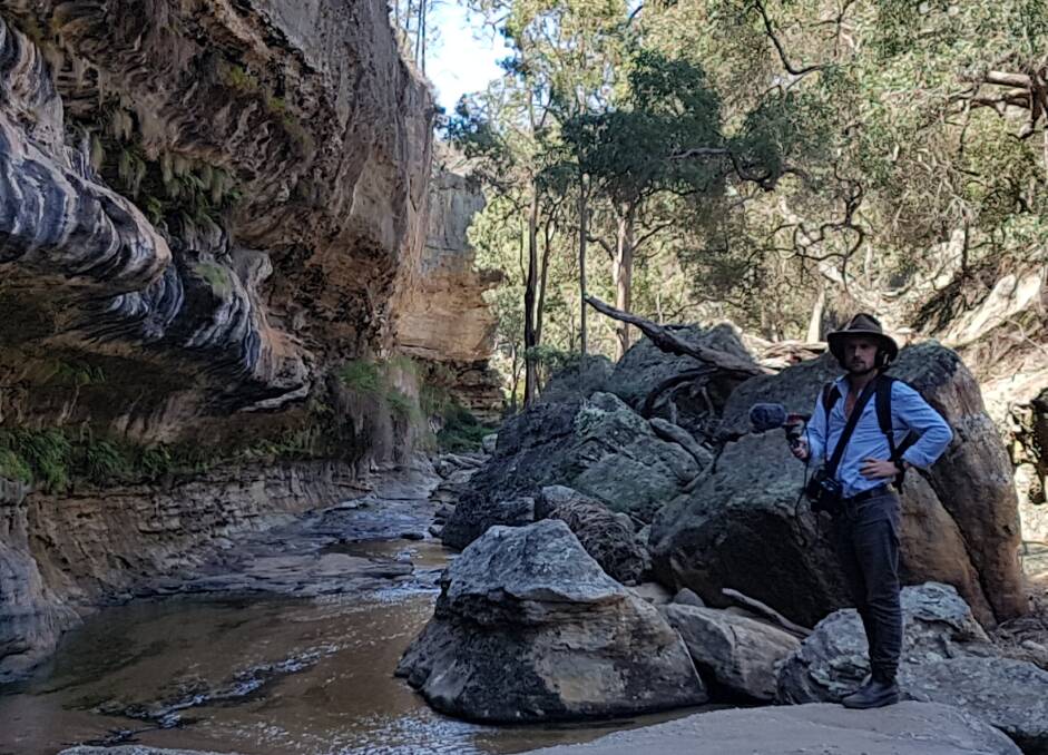 Our man Tom Melville at The Drip. Photo: Mudgee District Environment Group