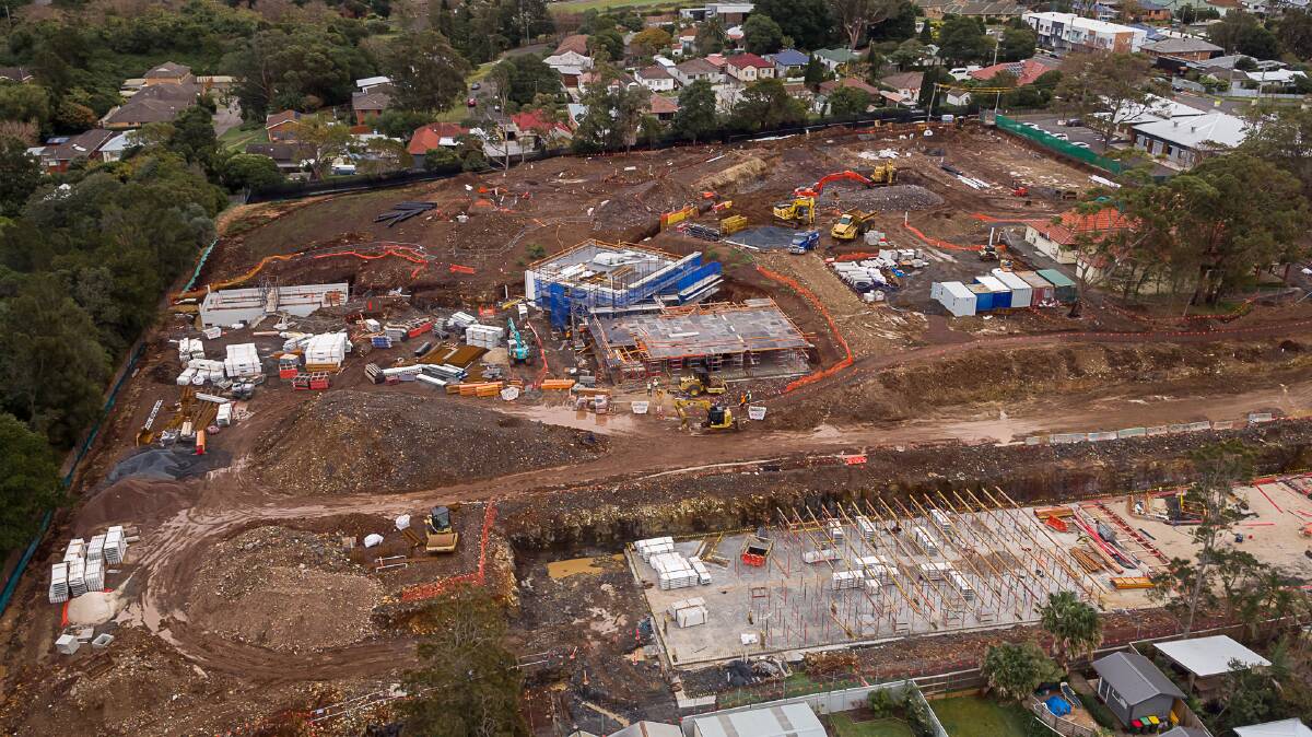 PROGRESS: The site captured on drone footage. Photo: supplied. 