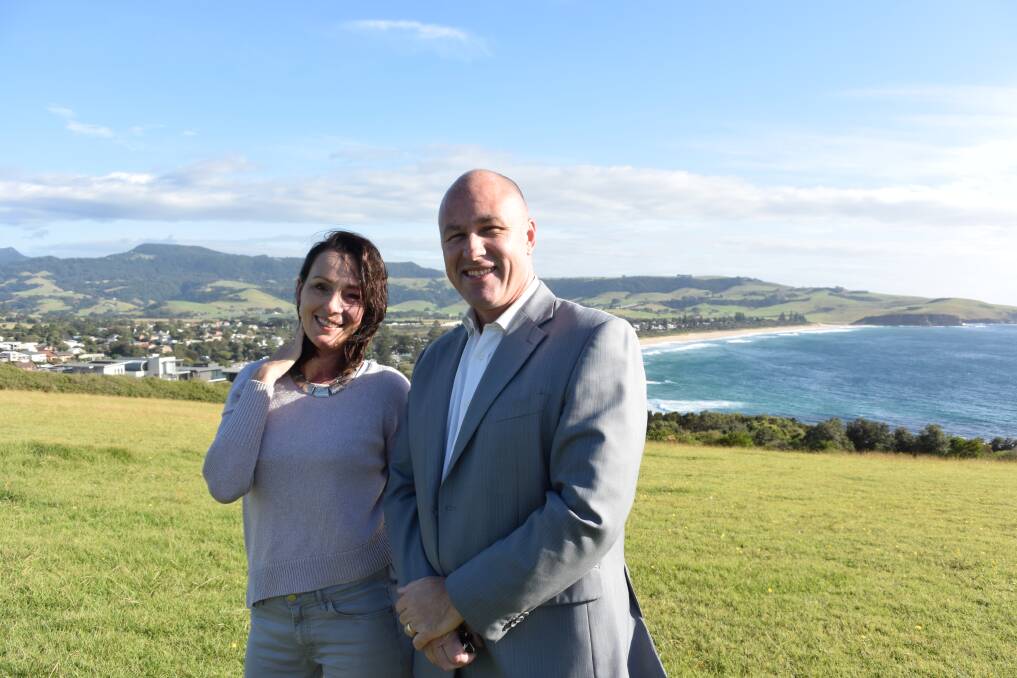 Gerringong Association's Julie Carlill and Andrew Wales. 