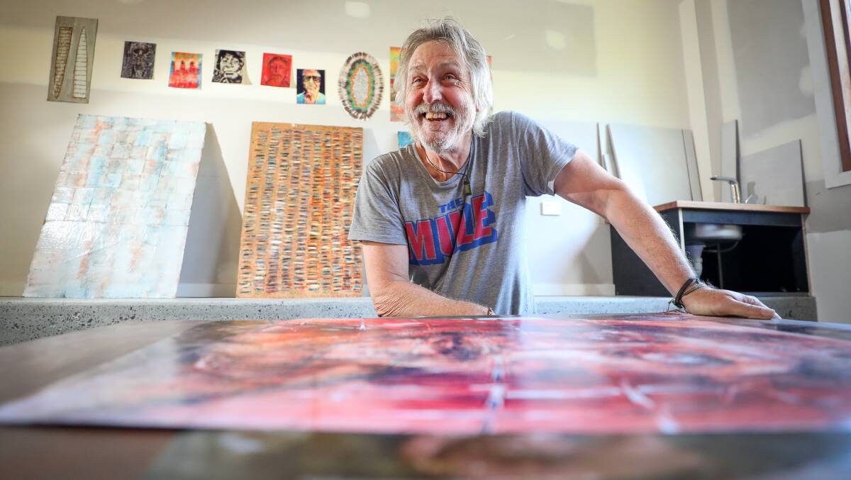  Geoff Morrell is exhibited his art in Clifton in 2023. Picture by Adam McLean