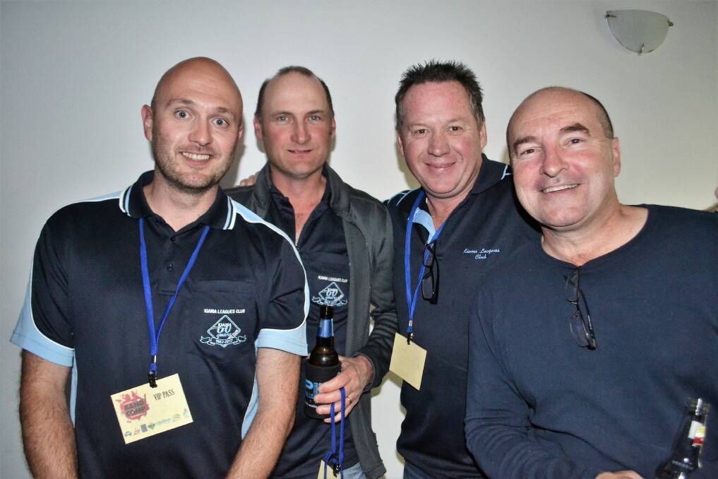 Kiama Leagues Club board members Jamie Cockcroft, Rob Drummond (outgoing), Mark Thistlethwaite and Steve Willis (president) at the club for the Illawarra Band Competition final in September 2017. Picture: Rebecca Fist
