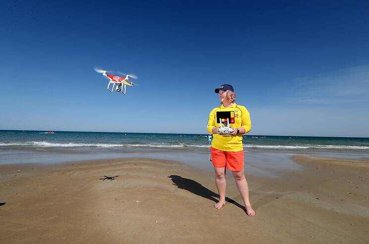 HANDY TOOL: One of 51 drones recently provided to surf lifesaving clubs across the country. Kiama Surf Lifesaving Club is one of nine South Coast clubs to share a new drone. Picture: Contributed