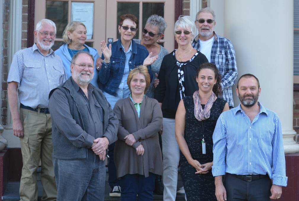 Dementia Advisory Group members in 2016 (back from left) Graham Fairbairn, Robyn Fairbairn, Veda Meneghetti, Lynda Henderson, June Hass, Ray Hass and (front from left) Dennis Frost (chairperson), Tina Baker, Dementia Friendly Project officer Melissa Andrews and Kiama council’s community and cultural development manager Nick Guggisberg.