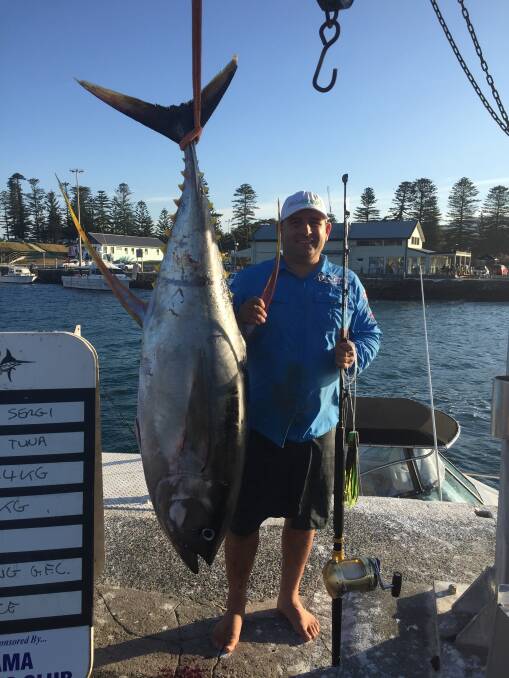 David Deans with his 141.5kg marlin