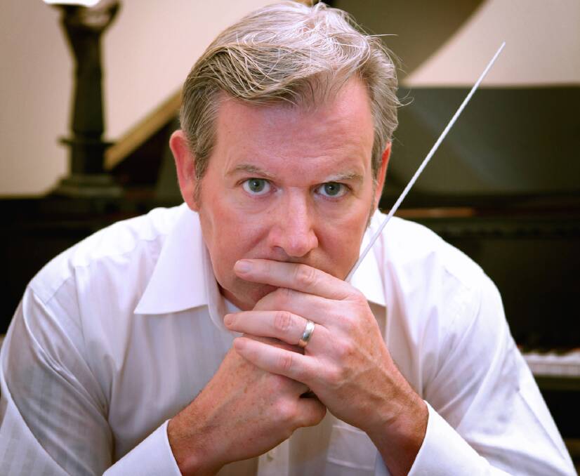 Conductor of the Australian Wind Symphony Geoff Grey.