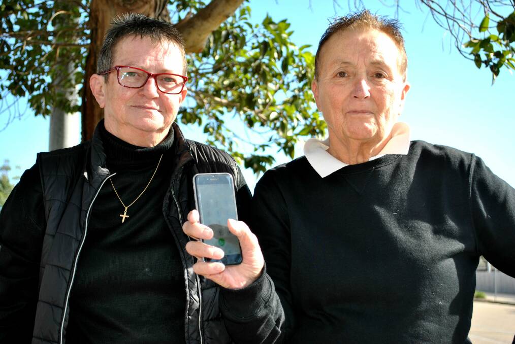 Sue Pollard and Jill Horton are warning people not to fall for the same scam they did. Photo: Emily Barton.