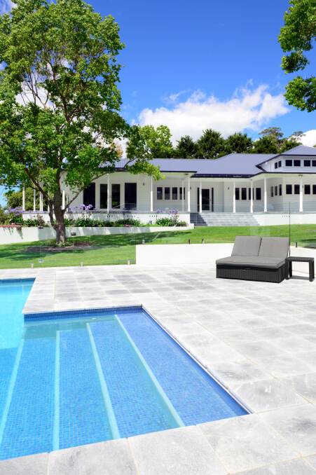 The property boasts a stunning 9m x 5m solar heated infinity pool. Photo: Supplied