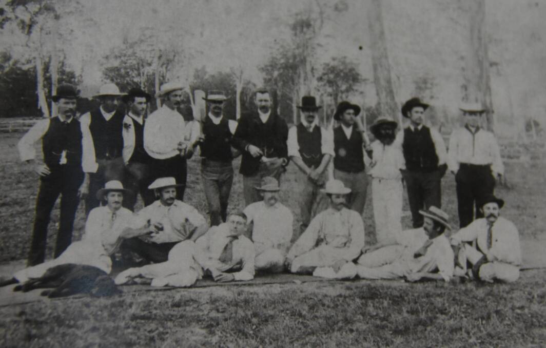 The Kangaroo Valley cricket team circa 1890.