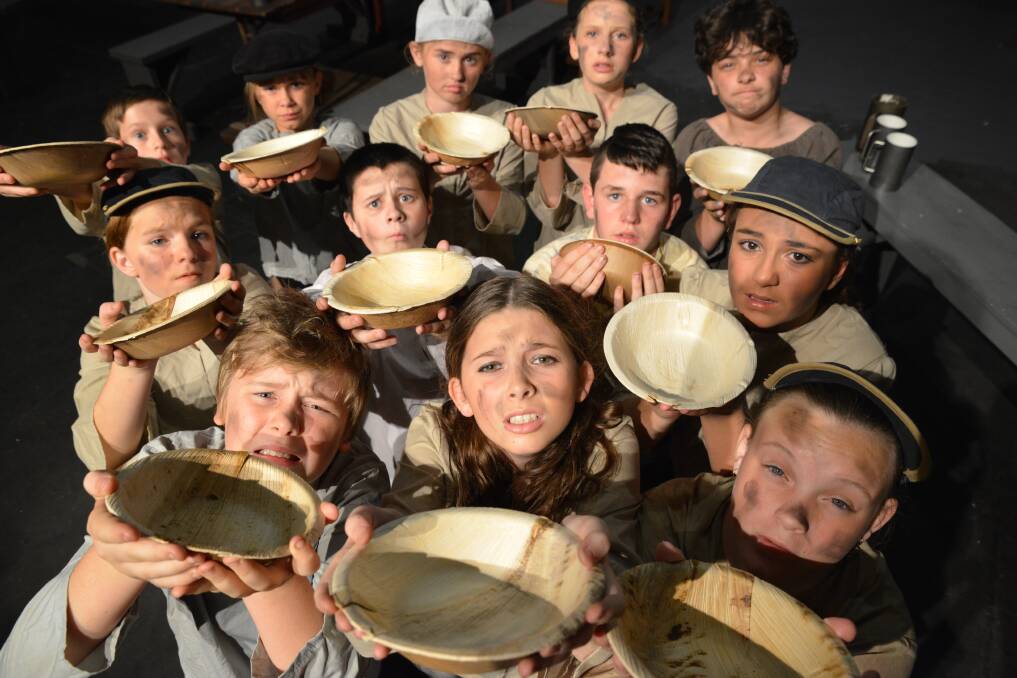 'Please Sir, can I have some more?' Oliver! The Musical is playing in Shellharbour at the Roo Theatre - scroll down for more information. Picture: Supplied