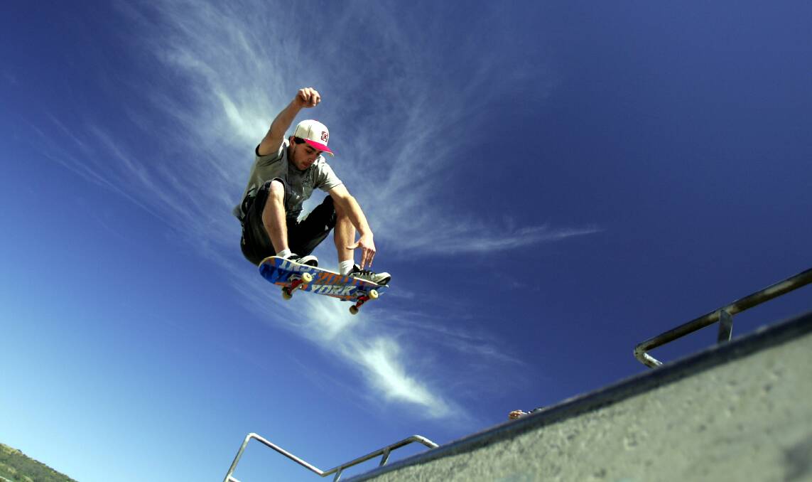 Shellharbour Skate Park has some pros teaching their skills on Saturday - scroll down for more details. Picture: Andy Zakeli
