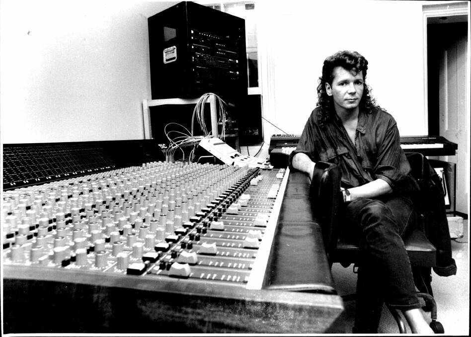 FLASHBACK: Iva Davies at his home studio in Erskinville in 1987. Picture: David Richard Trood