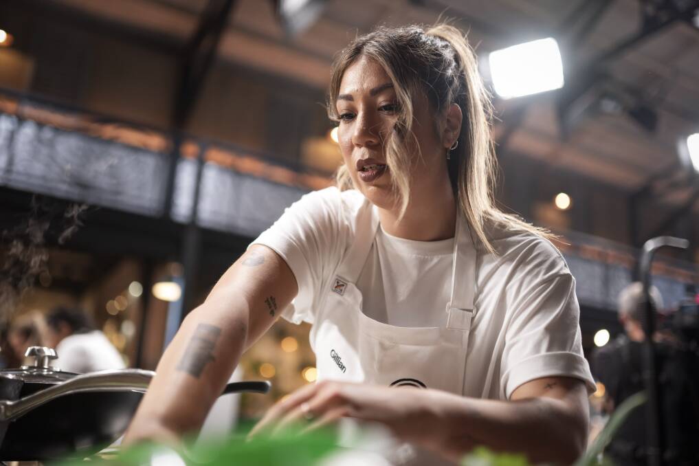 Gill Dinh in action in the MasterChef kitchen. Picture supplied