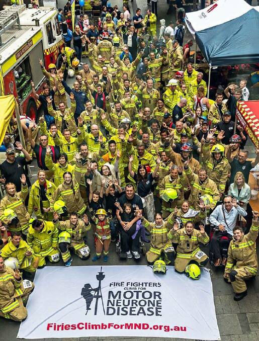 An outpouring of support at the 2017 Firies Climb for MND.