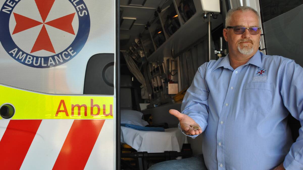 LOOSE CHANGE: APA NSW vice president Glenn Congram has called on the community to contact their local member and demand intensive care paramedics be stationed across the Illawarra and Shoalhaven. Photo: Jessica McInerney. 