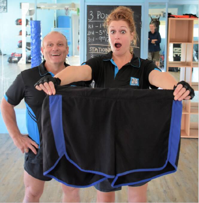 NEW WOMAN: Bomaderry personal trainer Ivan Murray has helped Tziporah Malkah ditch the size 22 shorts. The 45-year-old is now sporting a size 12. 