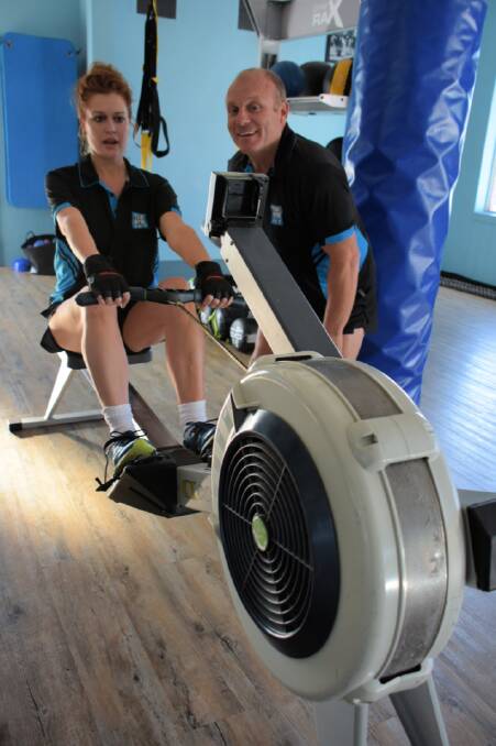 DETERMINATION: Tziporah and Ivan spent many hours working out at The Gym in Bomaderry. 