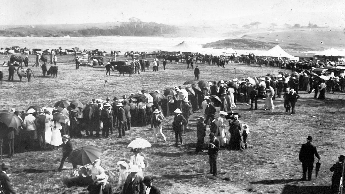 Kiama Showground in the early 1900s. For more information about attending the show and for a full entertainment program, visit the kiamashow.com.au website. 
