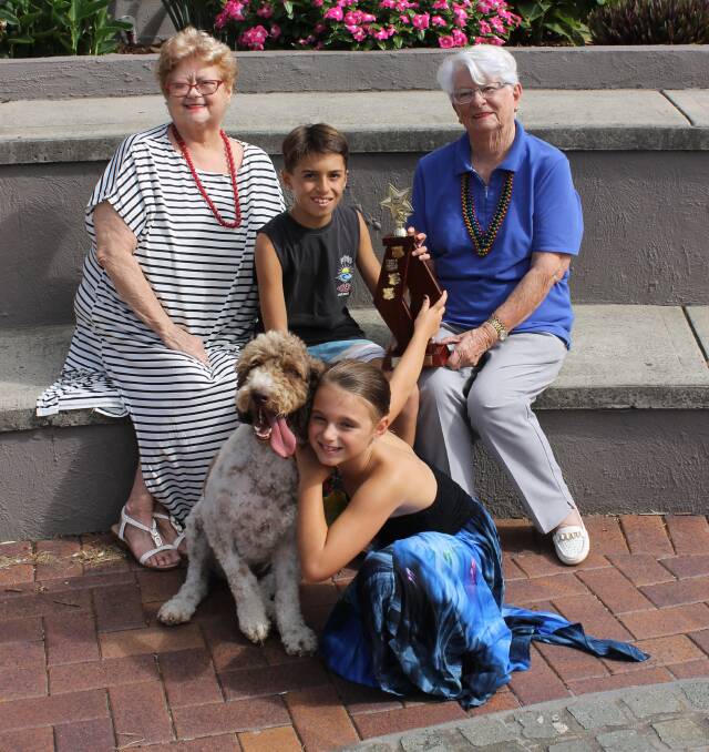 PRESENTATION: Merryn and Helen Joske with pet owners Jesse and Halle Muick. Picture: Supplied