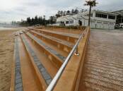 The North Wollongong Surf Life Saving Club and seawall, which was undertaken by Project Coordination. Picture: Robert Peet