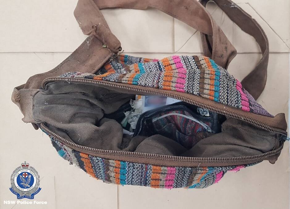 Police are interested in any information about this bag, found in Bomaderry.