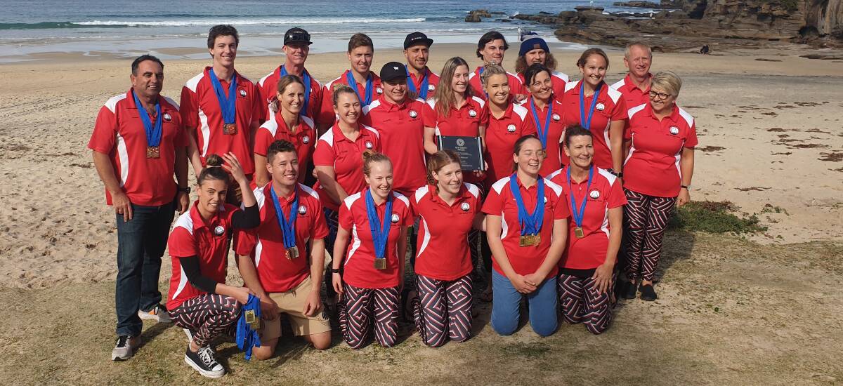 CHAMPION SIDE: Kiama Downs SLSC were undefeated through the 2019 Sharkskin NSW IRB Premieship, and reclaimed the title from rivals Caves Beach SLSC. Image supplied.
