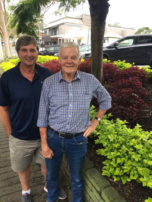 ALL WELCOME: President Jim McNeilly and former club president Russel Fredericks said they would love to see former Kiama Lions at the 50th anniversary celebrations.