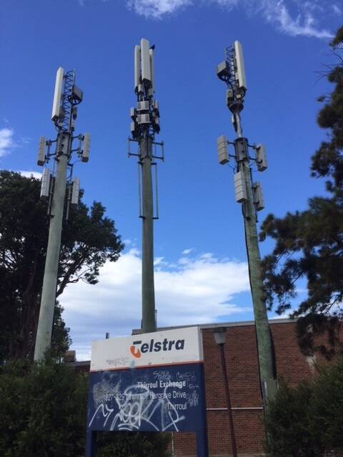 5G towers in Thirroul. Image supplied.