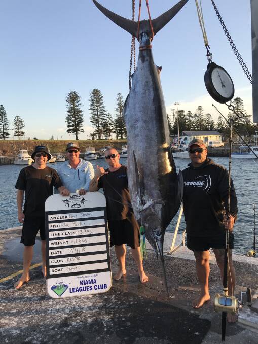 Blue Marlin 141.5kgs Dave Deans on Frantic-Blowhole Big Fish Classic 2018.