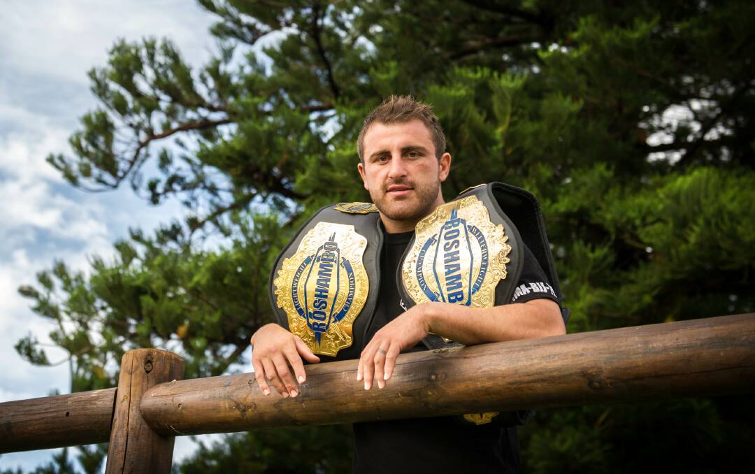 MMA champion Alex Volkanovski will be holding a fund-raiser on April 5 to help him train in Thailand. Picture: ALBEY BOND