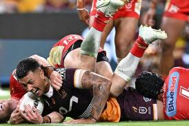 Brisbane prop Xavier Willison starred in the recent 28-14 win over the Dolphins. (Dave Hunt/AAP PHOTOS)