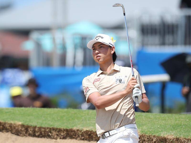 Min Woo Lee has signed up to defend his Australian PGA title in November. (Jono Searle/AAP PHOTOS)