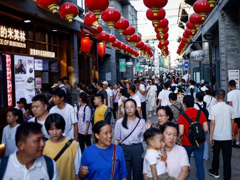 China has announced a series of policies to a growth target of around five per cent for 2024 (EPA PHOTO)