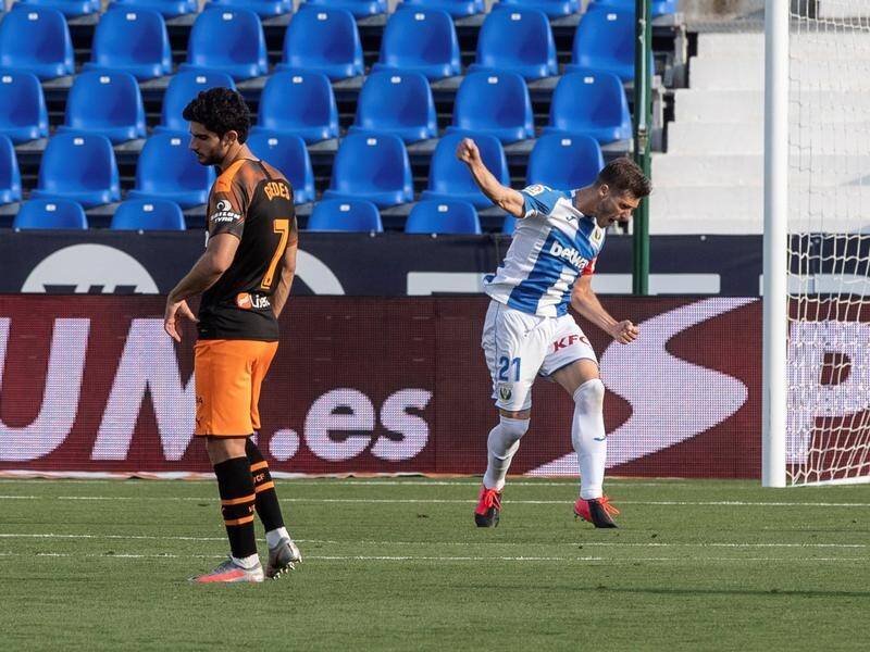Leganes' Ruben Perez scored the winner by converting an 18th-minute penalty kick to beat Valencia.