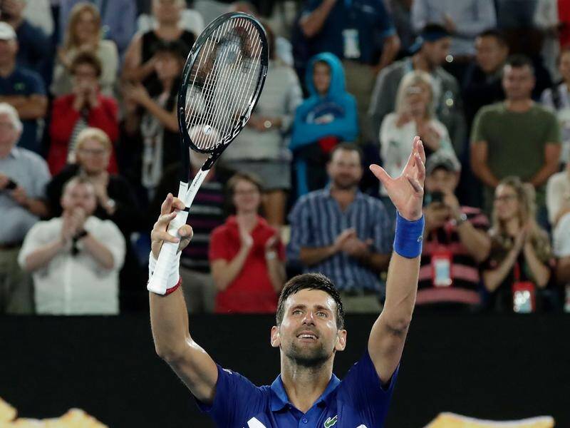 Novak Djokovic remains on track to win a record seventh Australian Open title.
