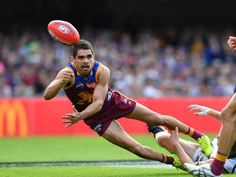 Charlie Cameron has starred for the Lions in Brisbane's one-point home AFL win over Adelaide.