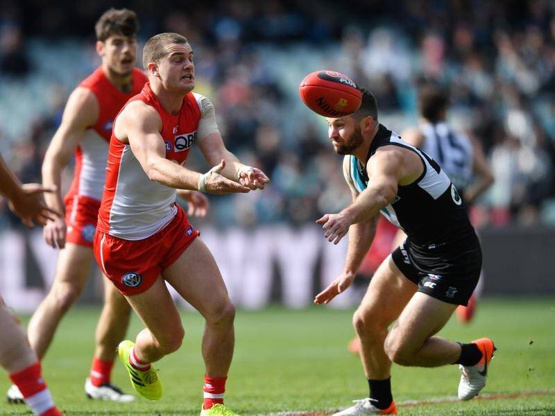 Once on-field rivals, Tom Papley (left) and Sam Gray are now AFL teammates at the Sydney Swans.