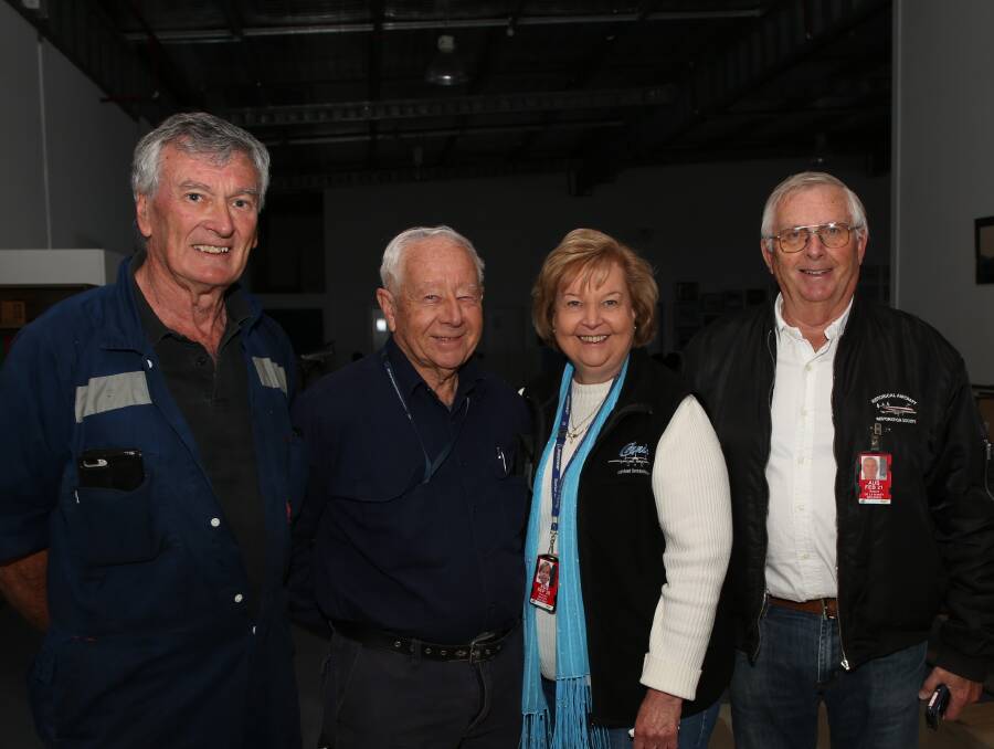 Project Travolta 707: Wayne Studdert, Jim Marshall, Maureen Massey and Bob De La Hunty have returned with good news after inspecting the Boeing 707 in Georgia. Picture: Greg Ellis. 