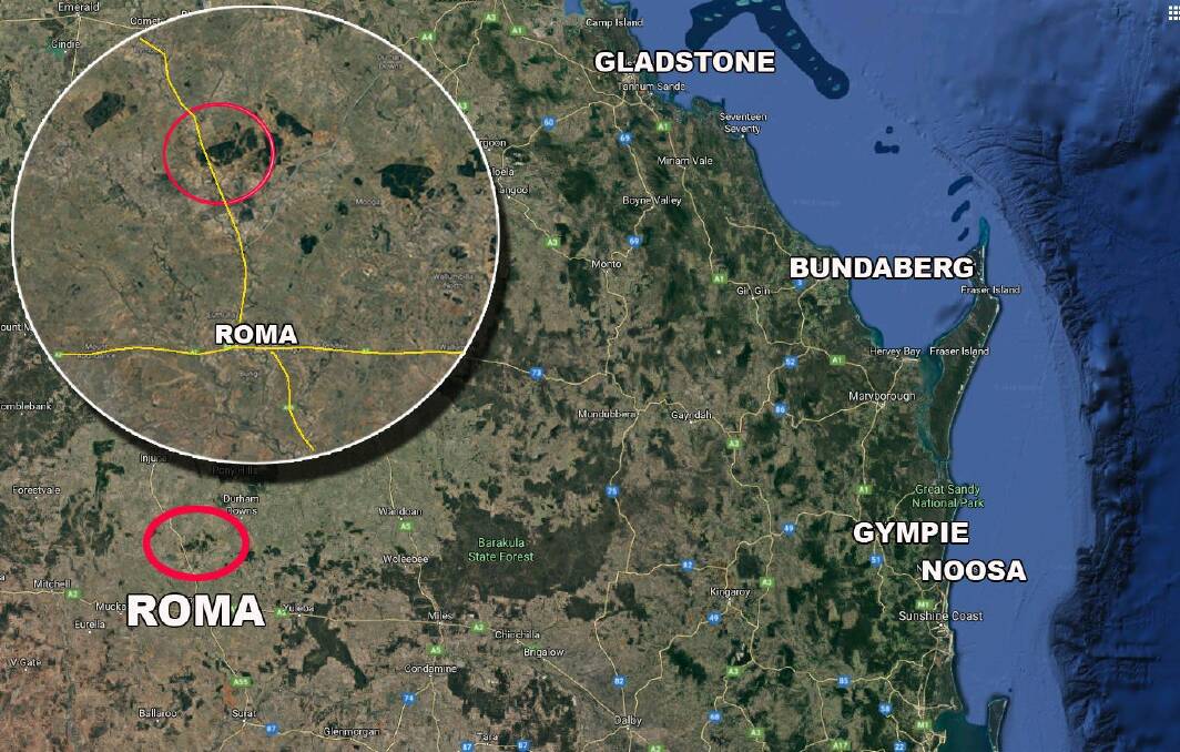 The yowie sighting occurred north of Roma on the Carnarvon Highway. Picture: Australian Yowie Research
