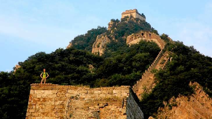 Scarred face: The Great Wall of China is beautiful and revealing. Photo: Fluer Bainger
