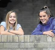 Kiama High School's Mikaela Patterson and Grace Stewart have made the under-16s Australian side. Photo Dylan Robinson